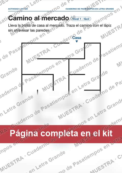 Muestra de la página del kit: Camino al mercado